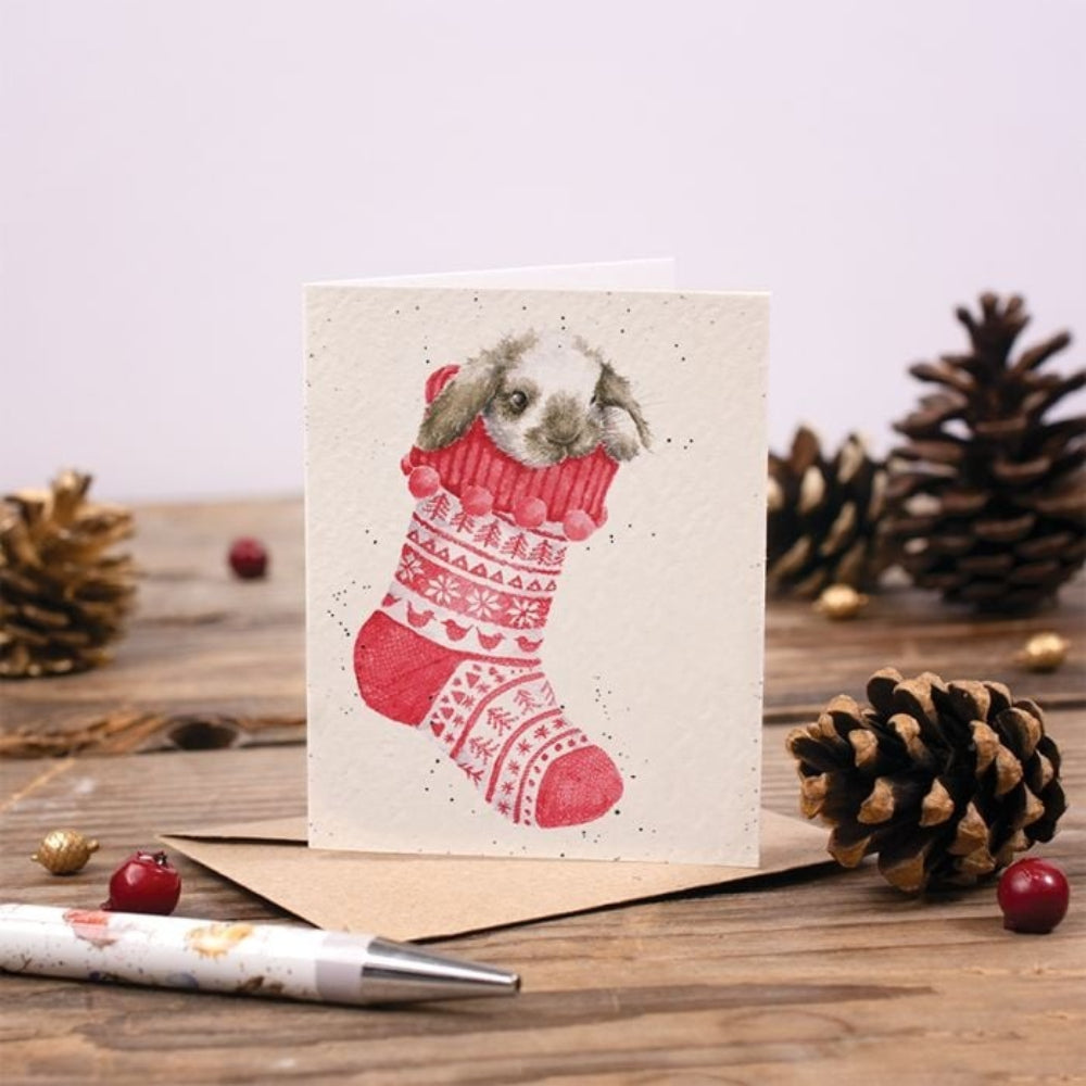 Christmas Stocking' Enclosure Card