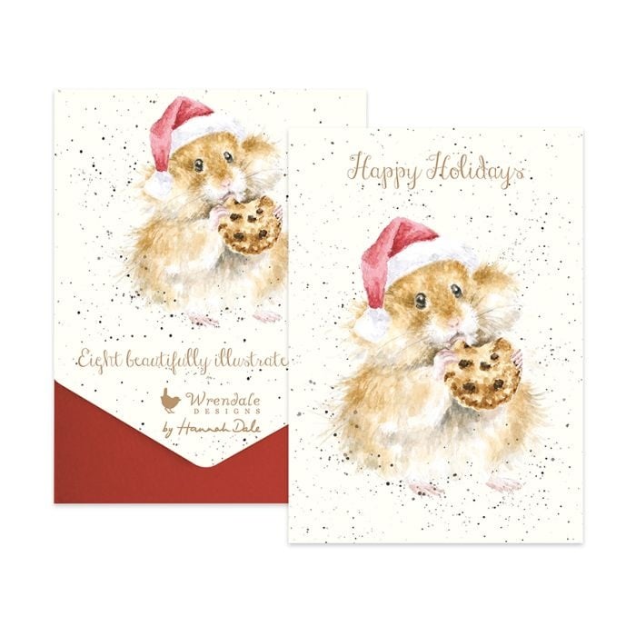 Christmas Cookie hamster Christmas card pack