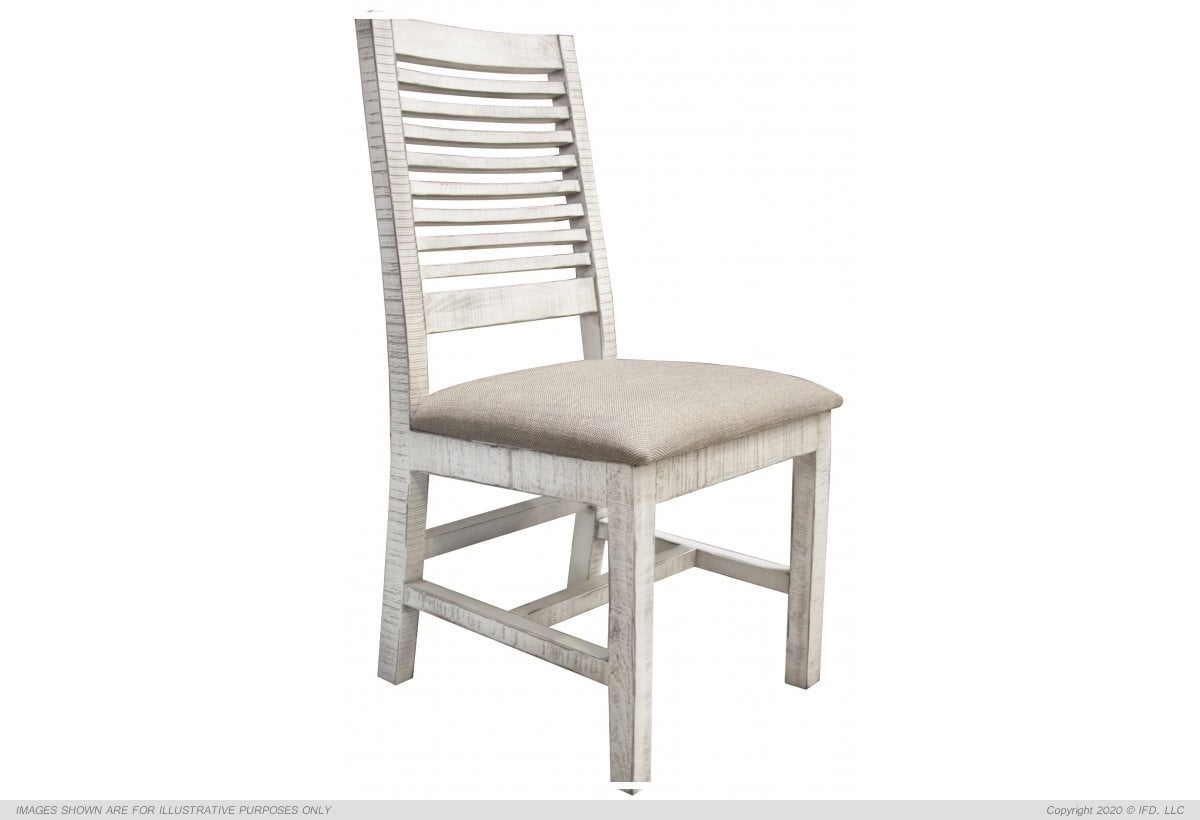 Solid Wood Chair w/Fabric Seat