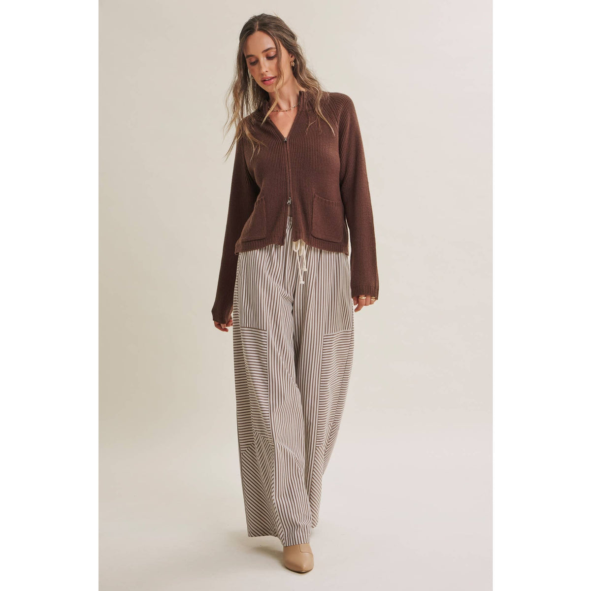 Striped Wide-Leg Pants — alternate view 11