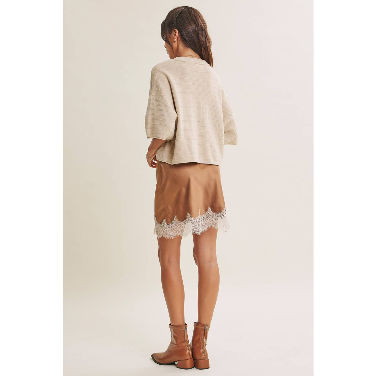 Sunlit Terrace Textured Stripe Cardigan — alternate view 13