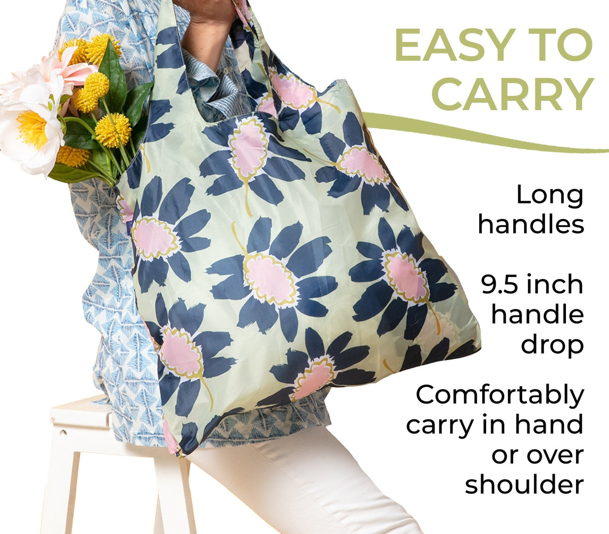 Callie Blu Bag Reusable Shopper Tote — alternate view 3