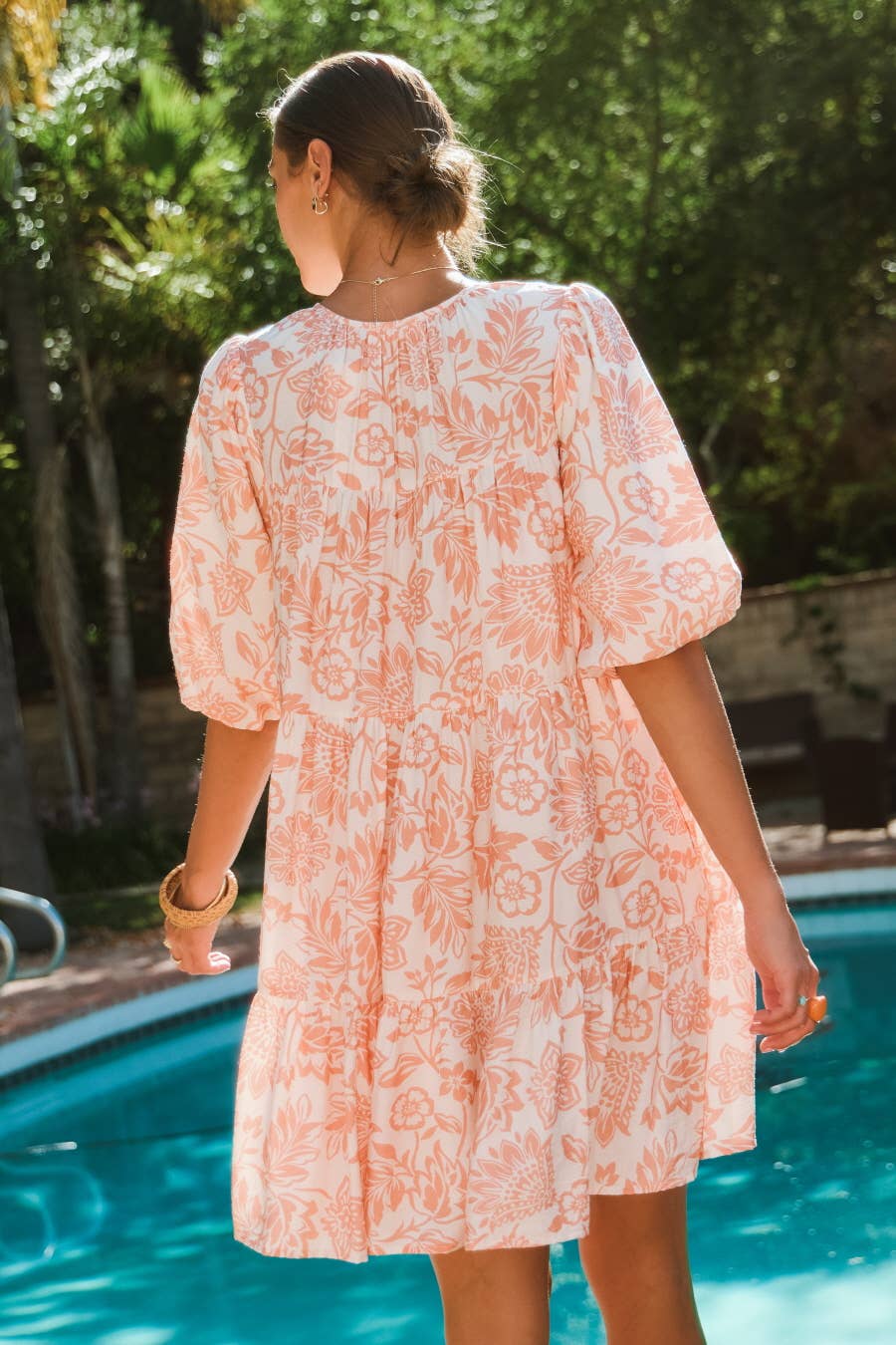 Boho Printed Baby Doll Mini Dress — alternate view 5