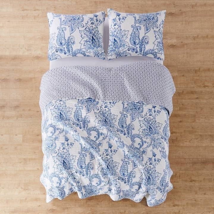 Bennett Blue Quilt Set King/Cal King