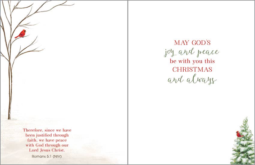 Scripture Christmas Card - Snowy Church — alternate view 2