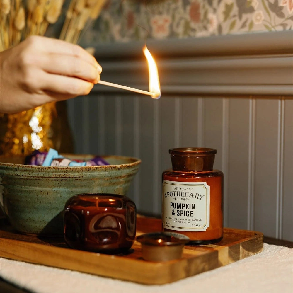 Basalt Amber Tinted Glass Candle - Sienna Sunset — alternate view 3