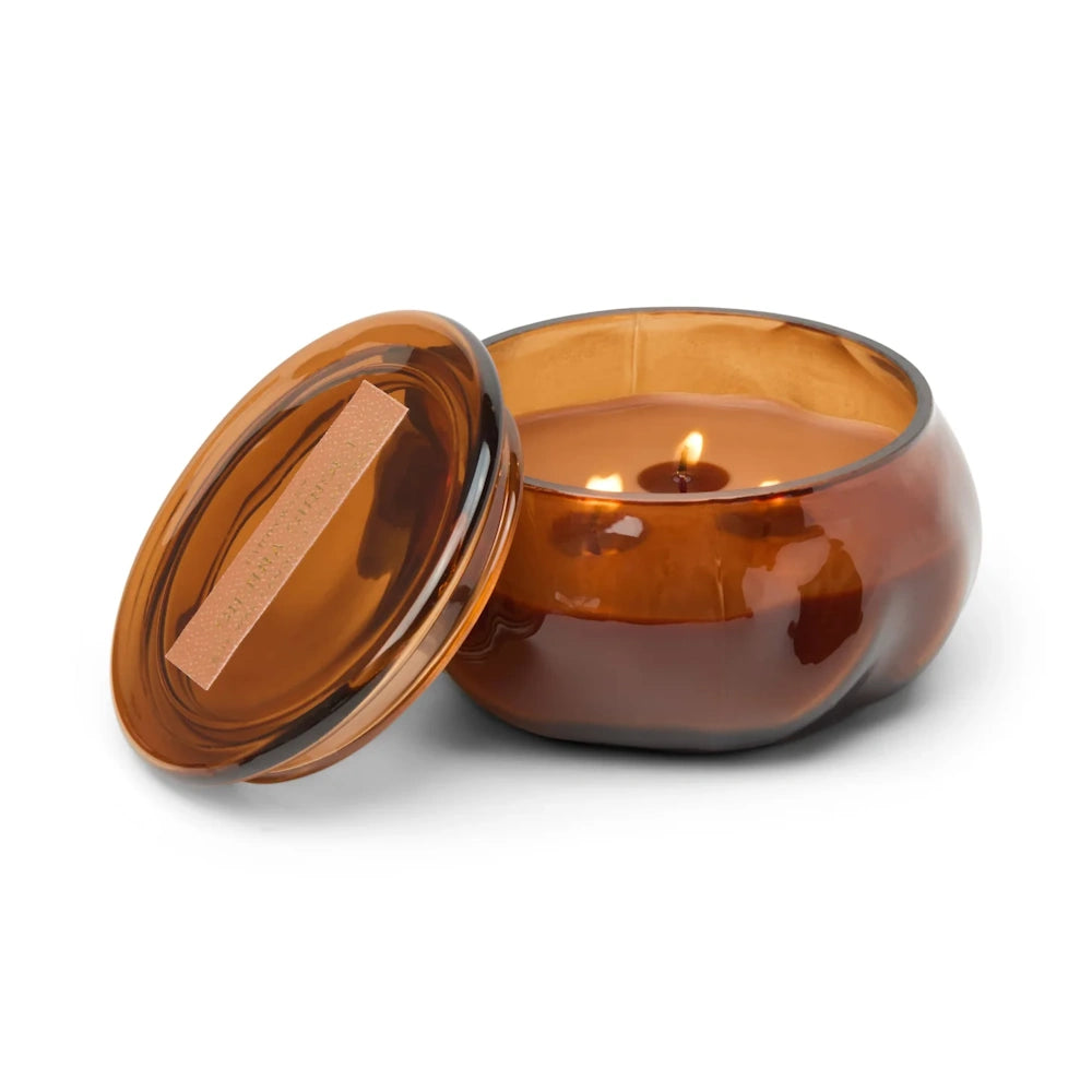 Basalt Amber Tinted Glass Candle - Sienna Sunset — alternate view 4