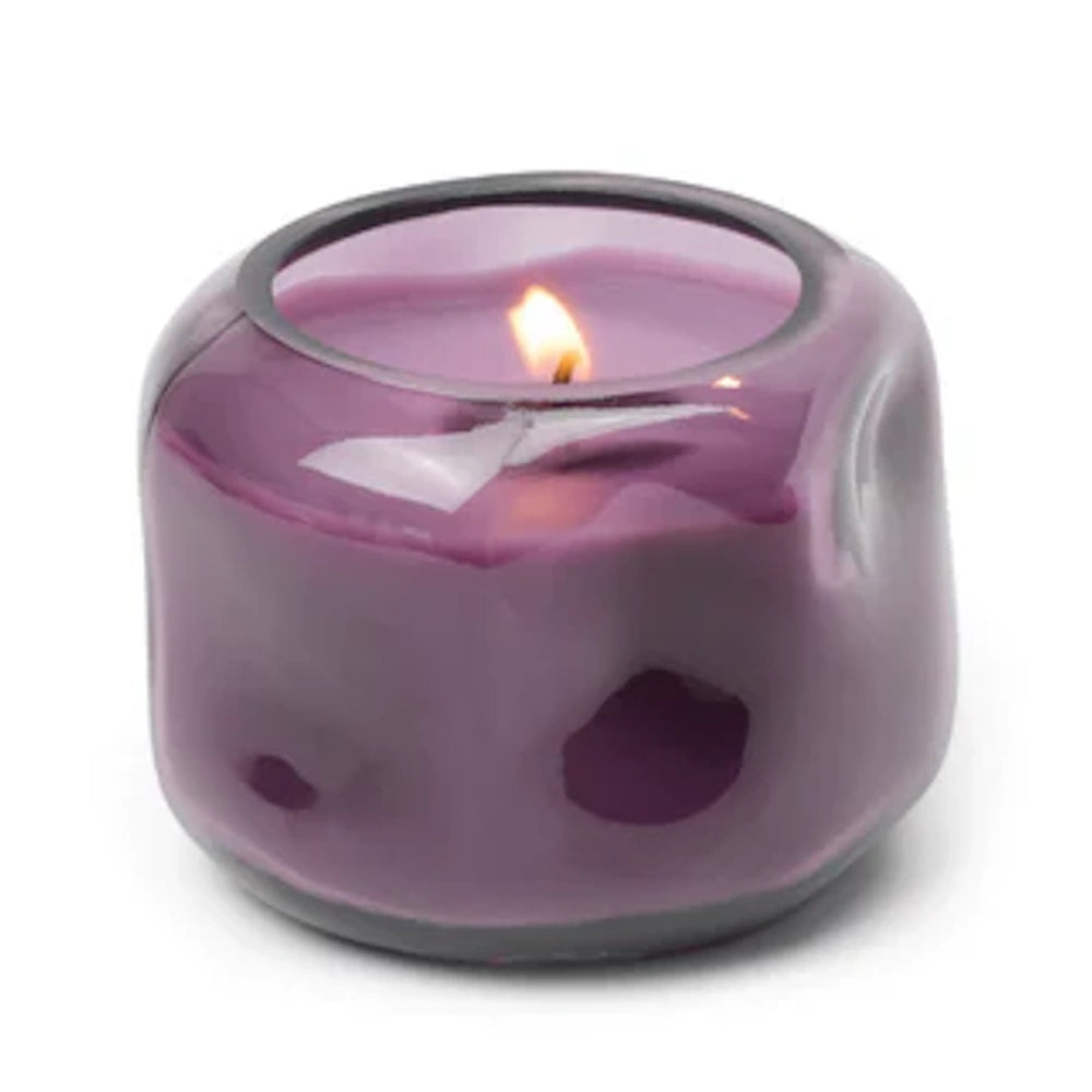 Basalt Violet Tinted Glass Candle - Violet & Vanilla — alternate view 2