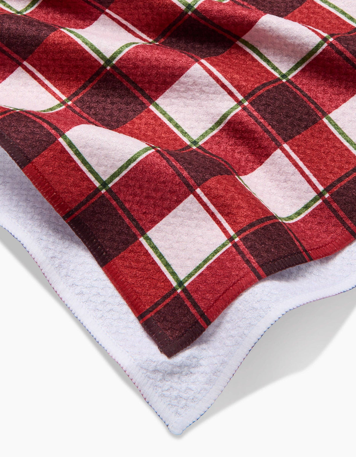 Jingle Plaid Tea Towel — alternate view 3