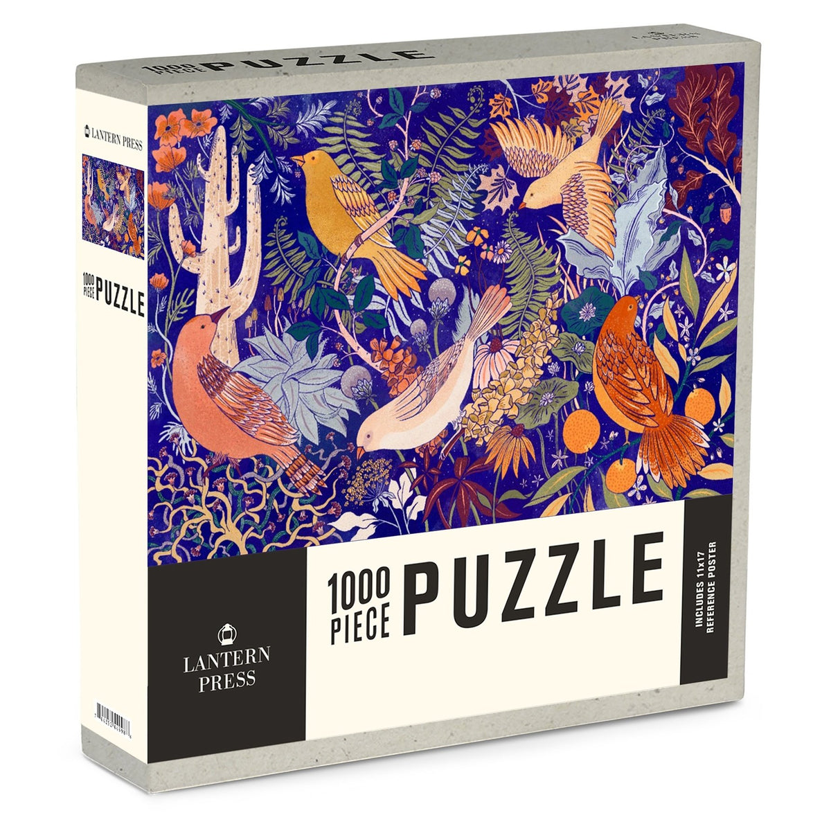 1000 Piece Puzzle Birds & Blooms of North America, Cobalt