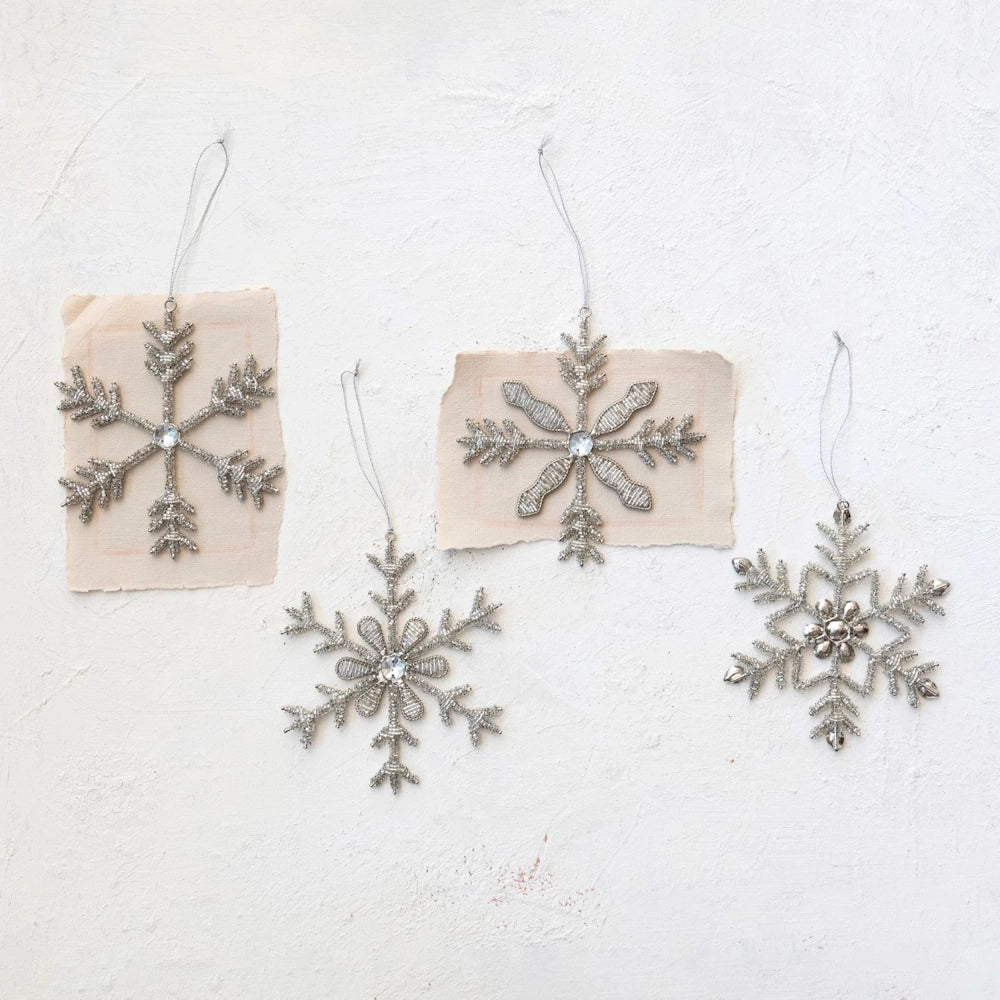 Bead Snowflake Ornaments