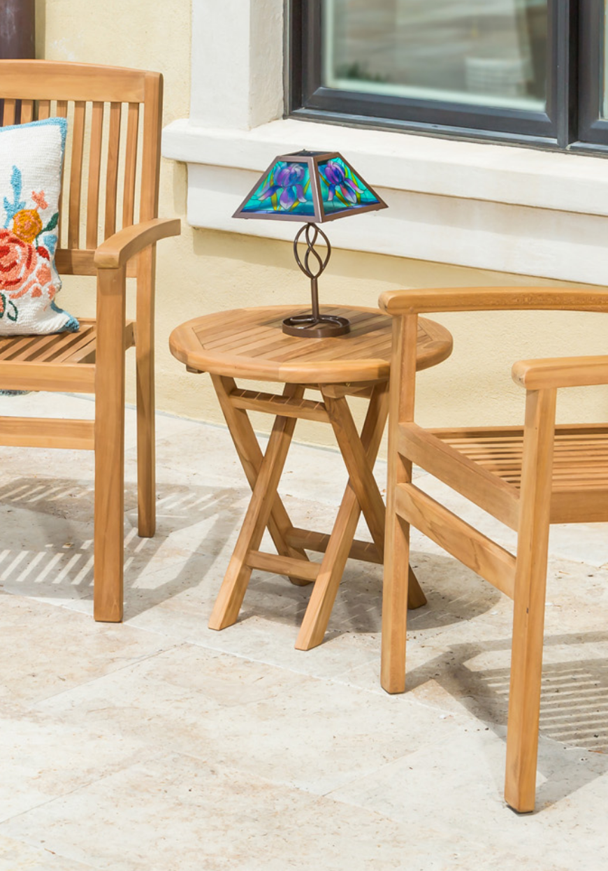 Teak Mini Round Table