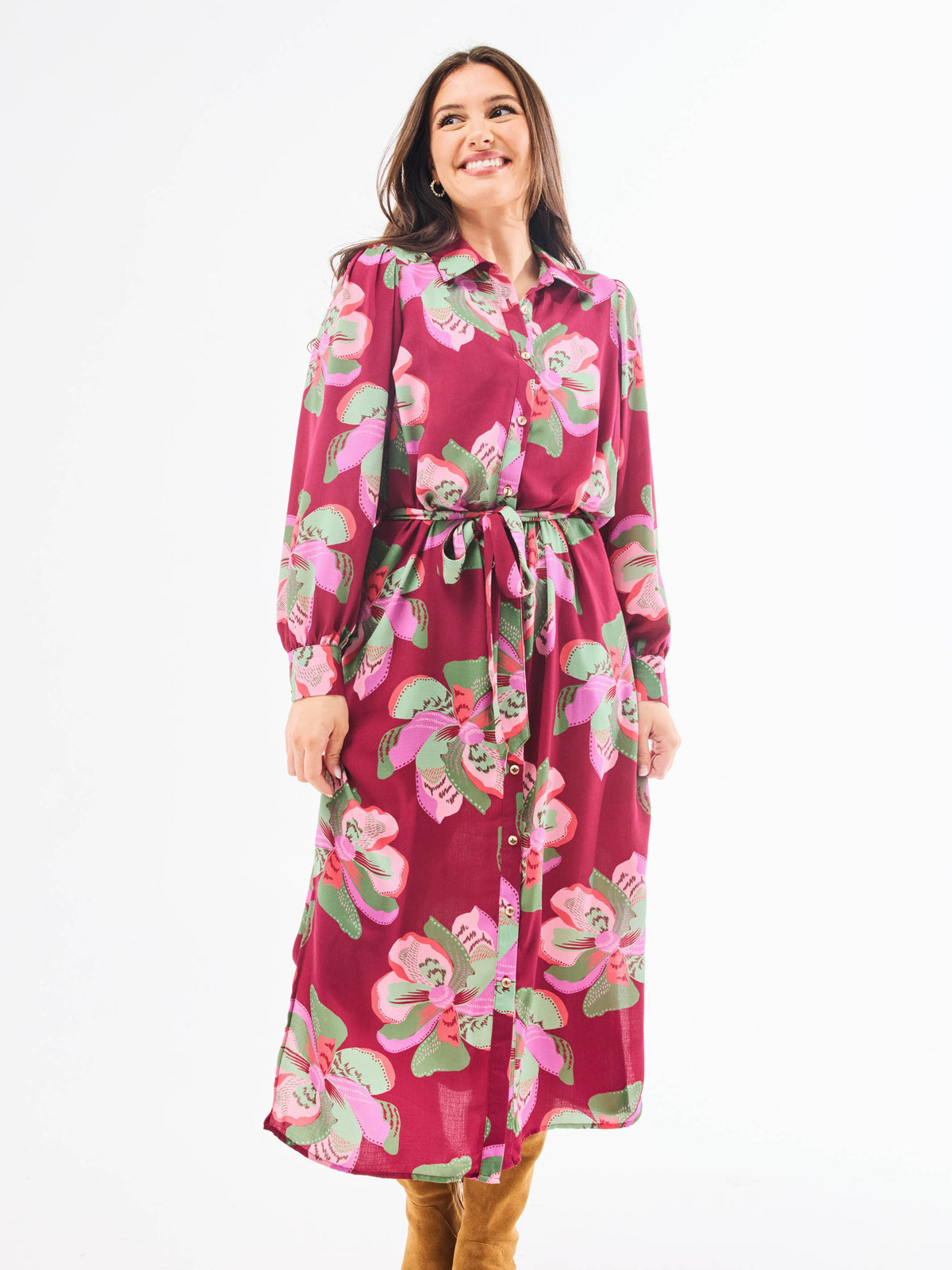 Ava Dress | Center Stage Plum — alternate view 3
