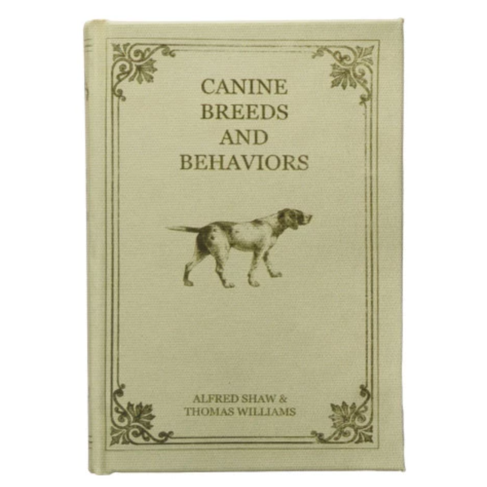 Canine Breeds and Behaviors book cover by Alfred Shaw and Thomas Williams featuring a gun dog illustration.