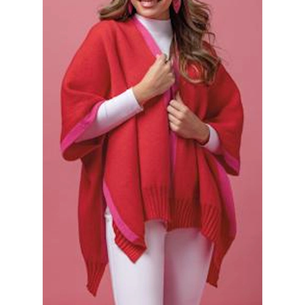 Pink Bringham Reversible Poncho — alternate view 5