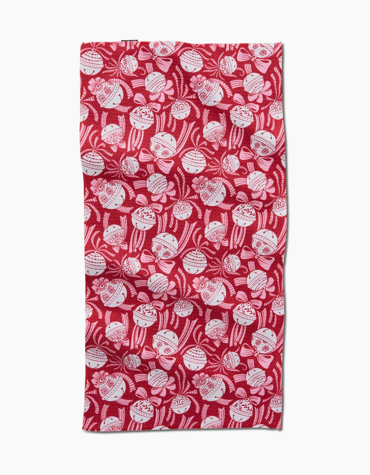 Holiday Bells Bows Bar Towel — alternate view 3