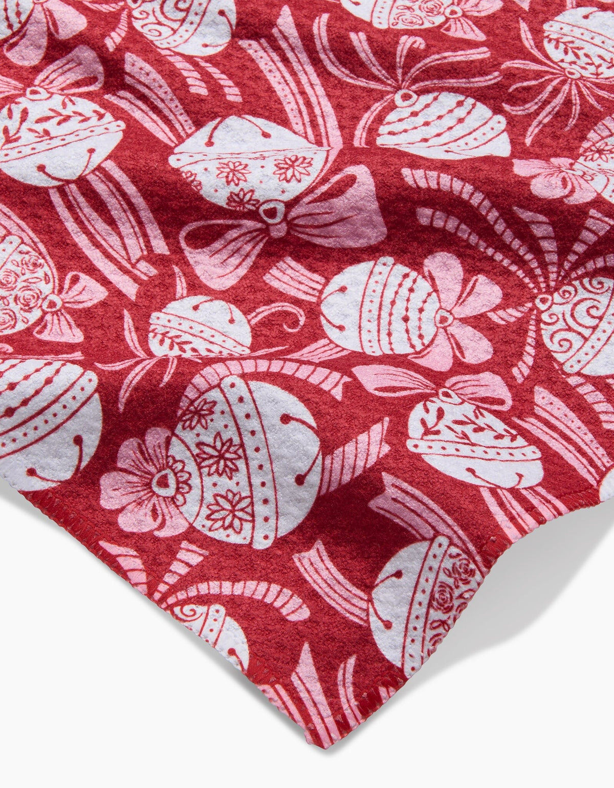 Holiday Bells Bows Bar Towel — alternate view 4