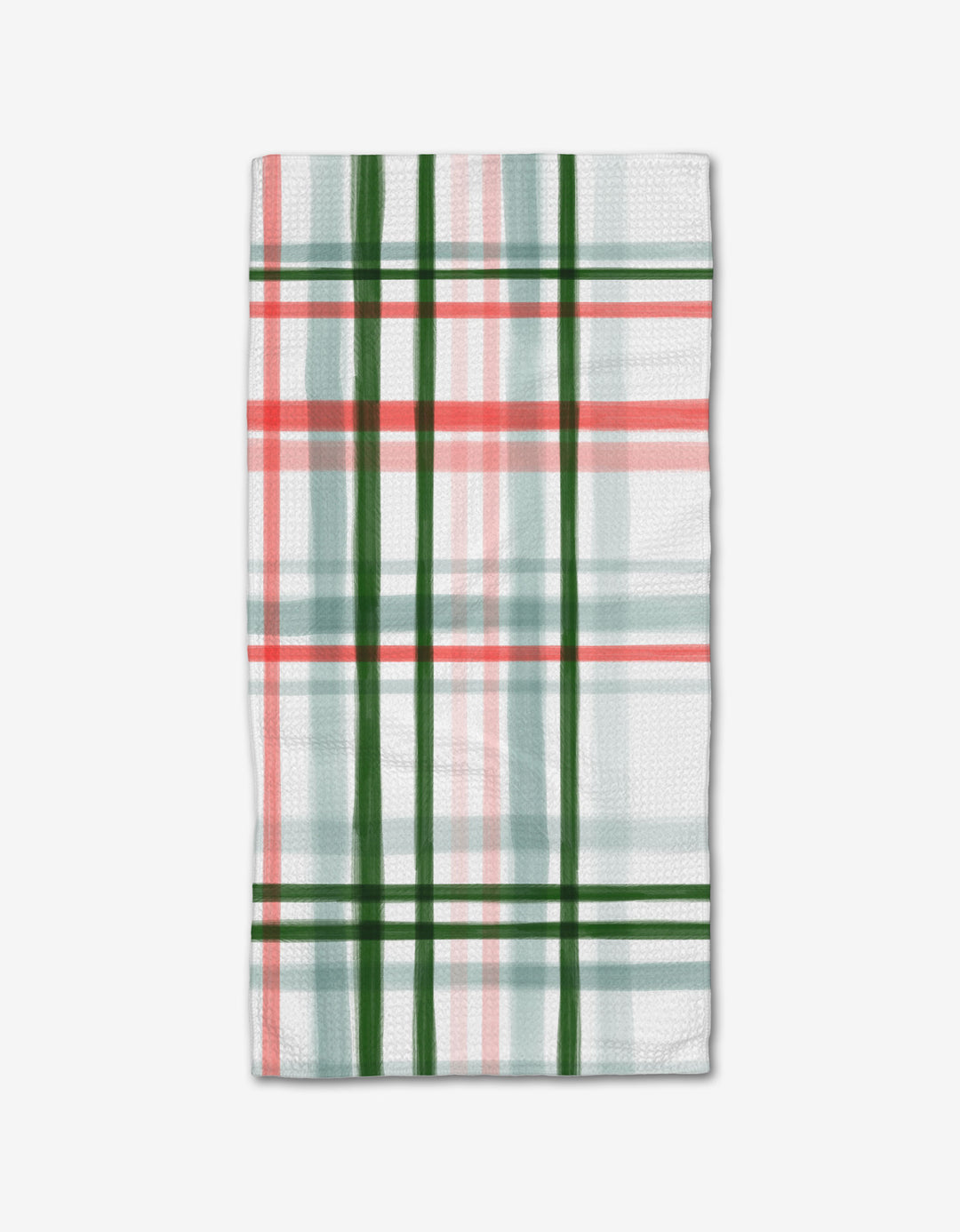 Peppermint Plaid Bar Towel