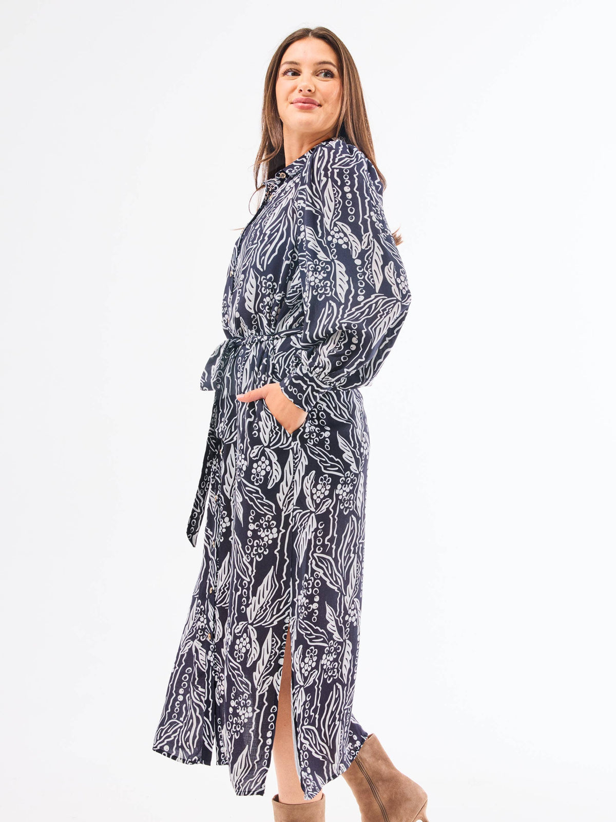 Ava Dress | After Midnight Black — alternate view 3