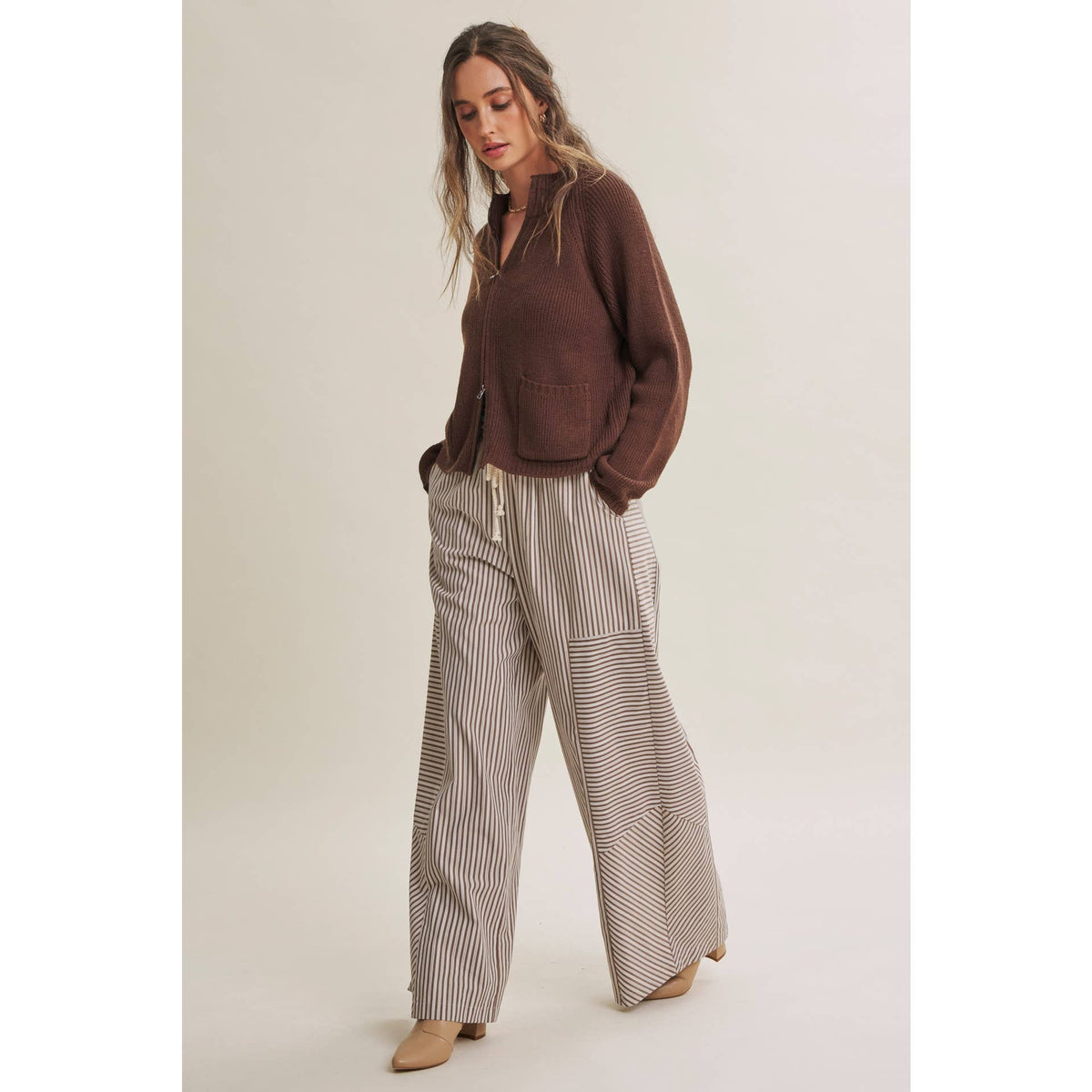 Striped Wide-Leg Pants — alternate view 15