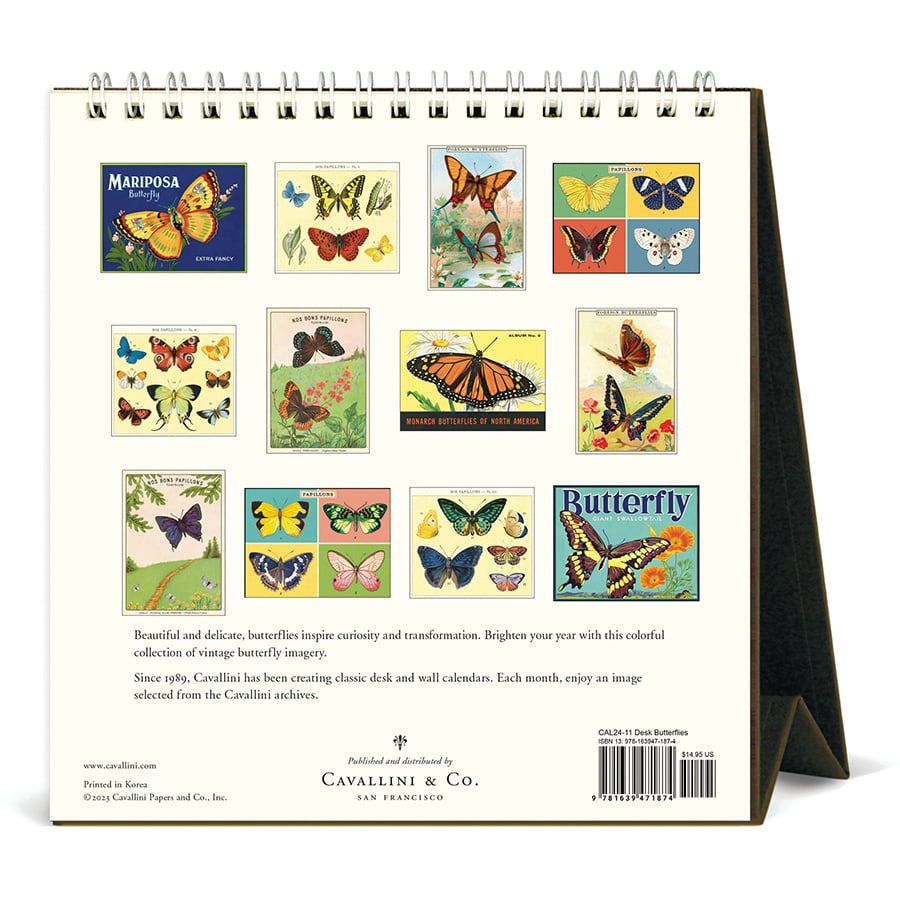 Butterflies Desk Calendar — alternate view 2