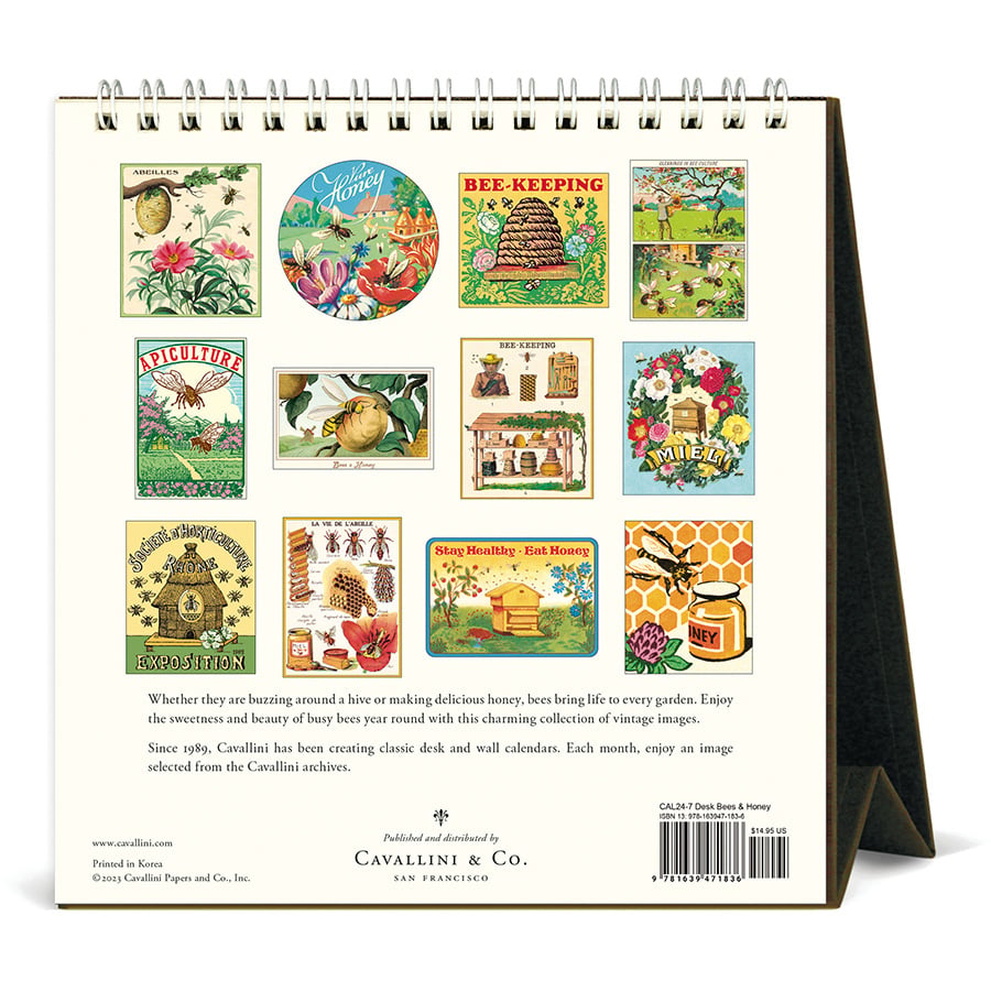 Bees & Honey Desk Calendar — alternate view 2