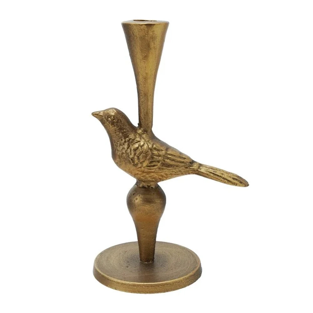 Cast Iron Bird Taper Holder