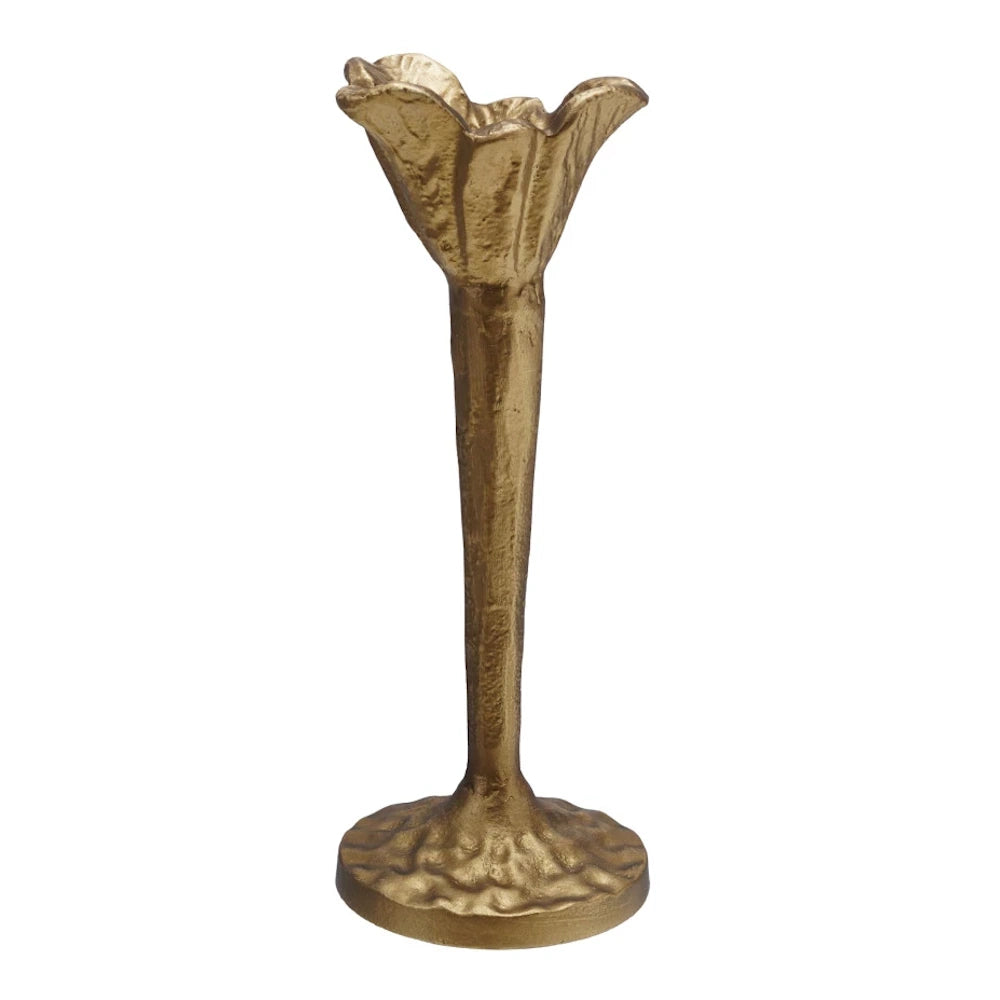Cast Iron Flower Shaped Taper Holder