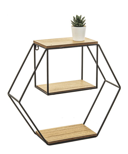 Hexagon Wall Shelf — alternate view 2