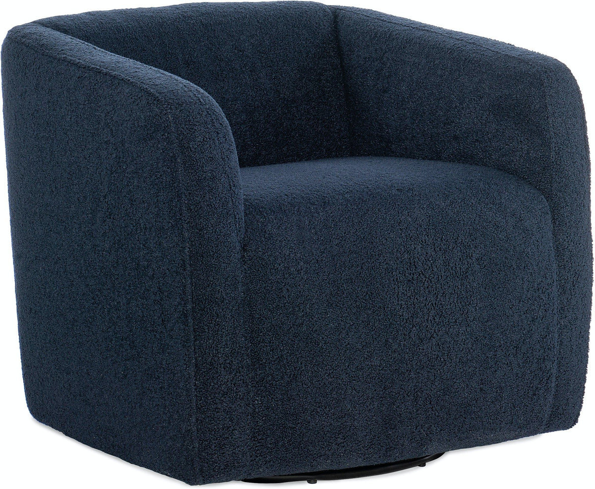 Bennet Swivel Club Chair - Blue