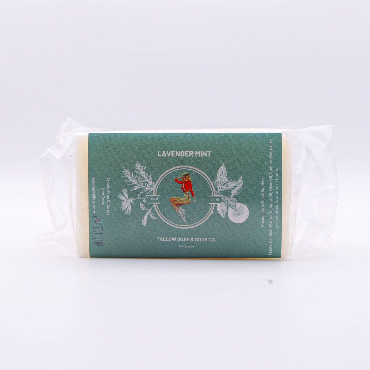 Lavender Mint All Natural Tallow Soap — alternate view 4