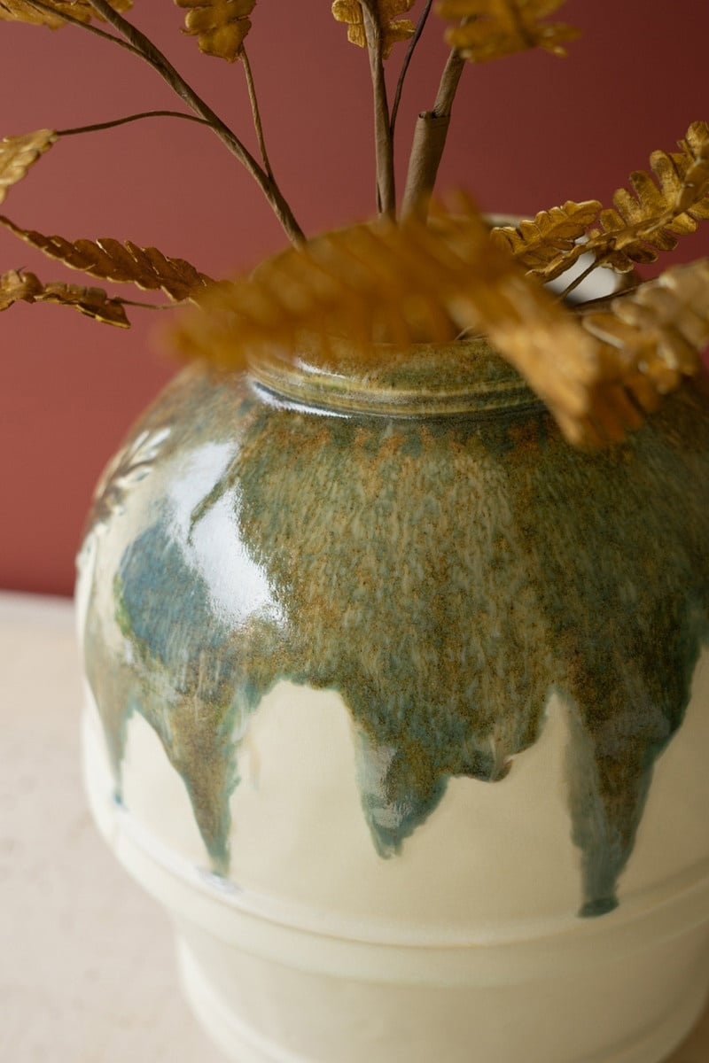 Ceramic Olive Vase — alternate view 2