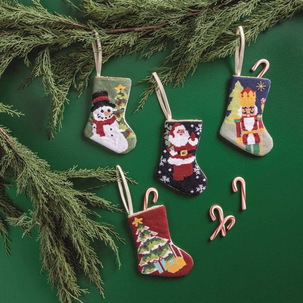 Christmas Mini Needlepoint Stockings