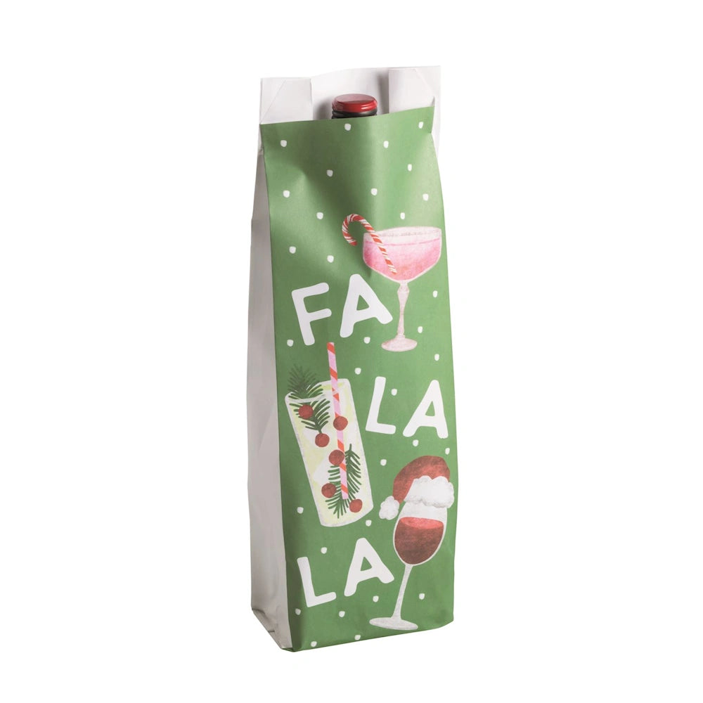 Christmas Paper Wine Bags — alternate view 2