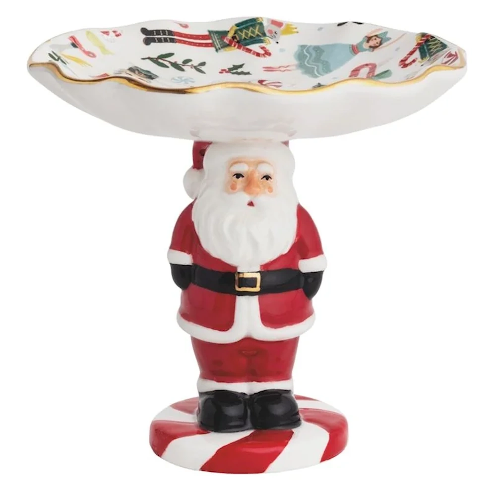 Christmas Pedestal Candy Dish — alternate view 4