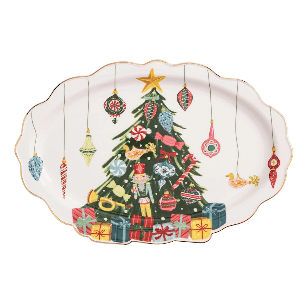 Christmas Tree Ornament Platter — alternate view 2