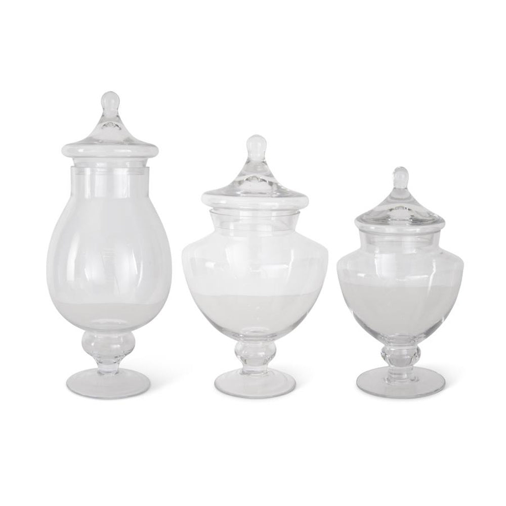 Large Clear Glass Apothecary Jar — alternate view 2