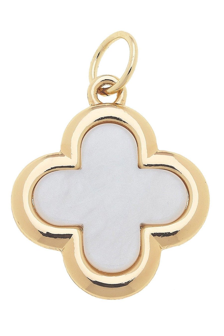 Outline Charm in Mother of Pearl Clover
