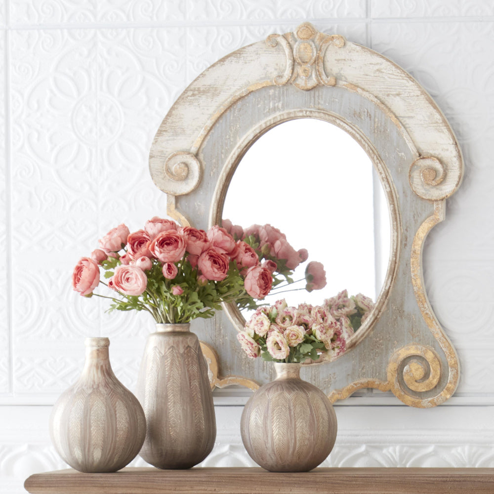 Coral Real Touch 3-Head Ranunculus Stem — alternate view 2