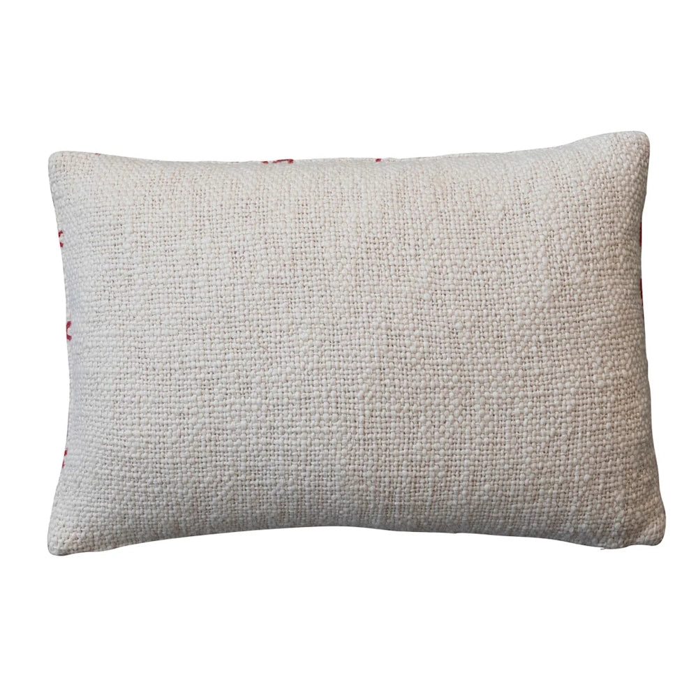 Cotton Lumbar Pillow "Ho Ho Ho" — alternate view 3
