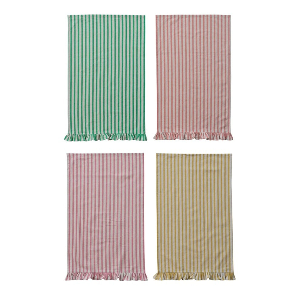 Cotton Printed with Stripes Tea Towels — alternate view 2