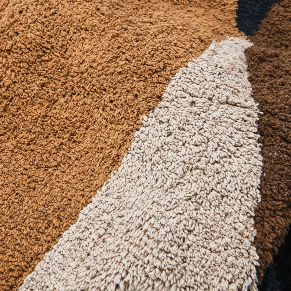 4' x 6' Cotton Tufted Print Rug with Fringe, Multi Color — alternate view 5