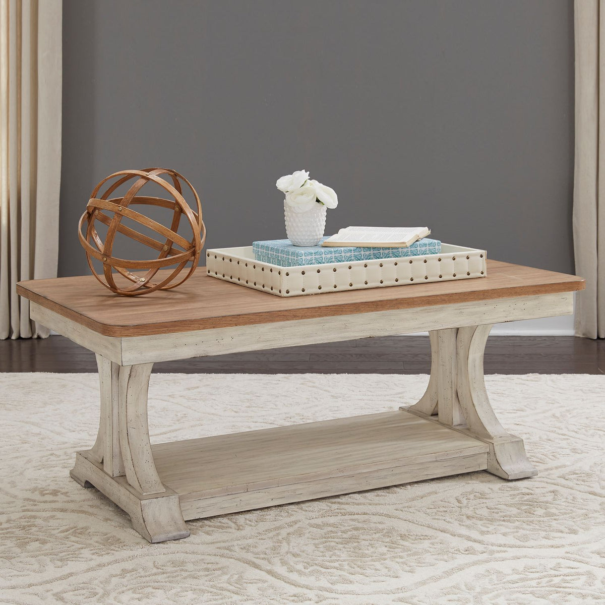Farmhouse Reimagined Rectangular Cocktail Table — alternate view 3