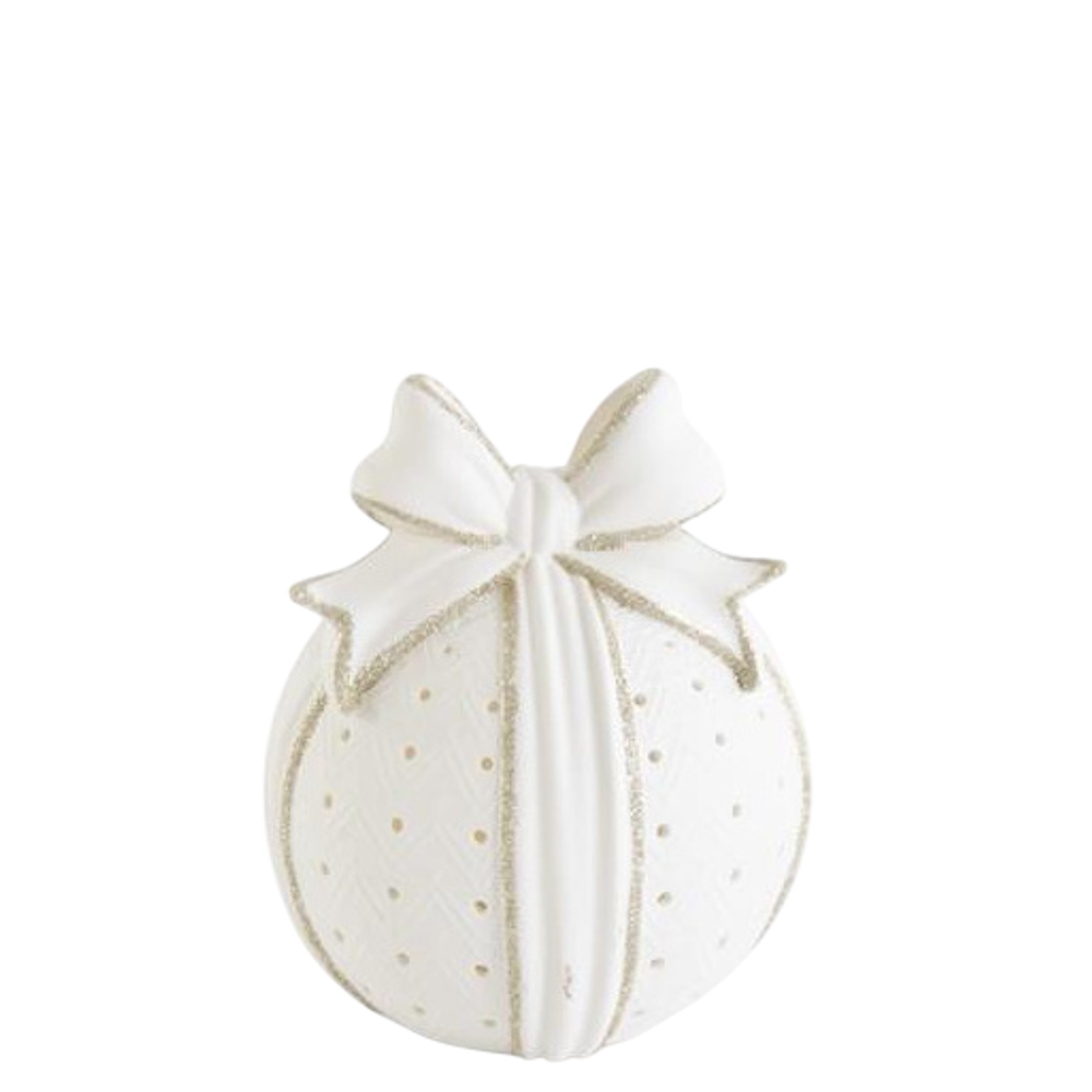 Cutout White Porcelain LED Tabletop Ornaments — alternate view 4