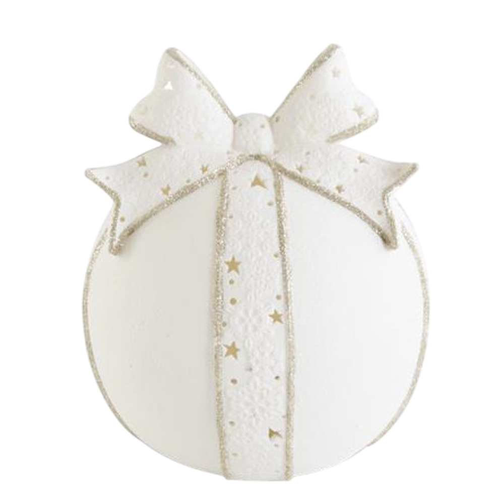 Cutout White Porcelain LED Tabletop Ornaments — alternate view 5