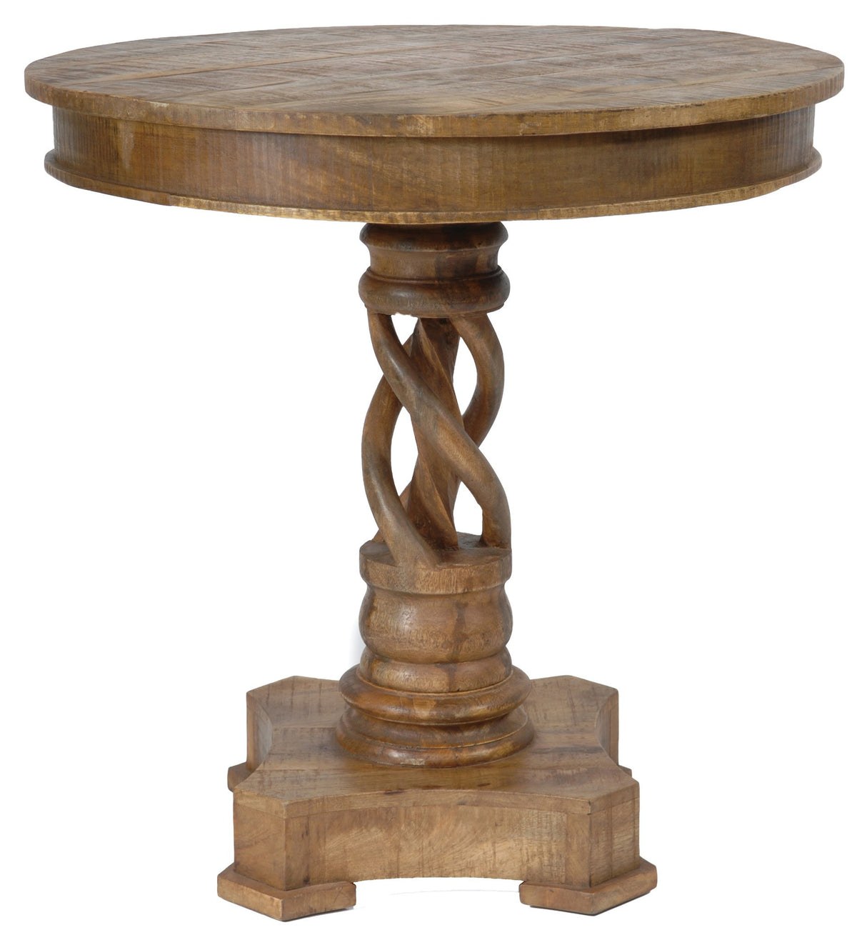 Bengal Manor Mango Wood Twist Accent Table — alternate view 2