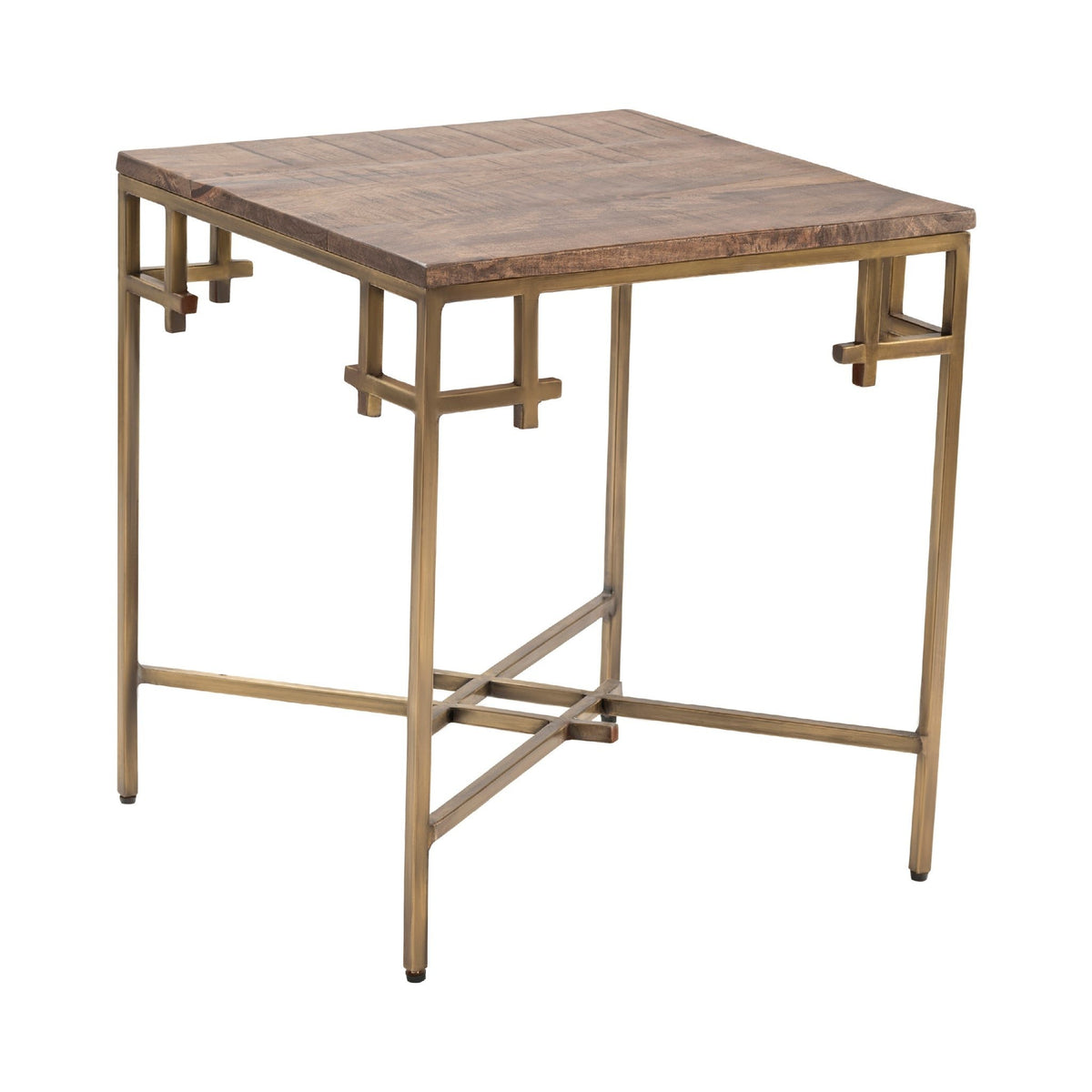 Bengal Manor Iron Corner End Table