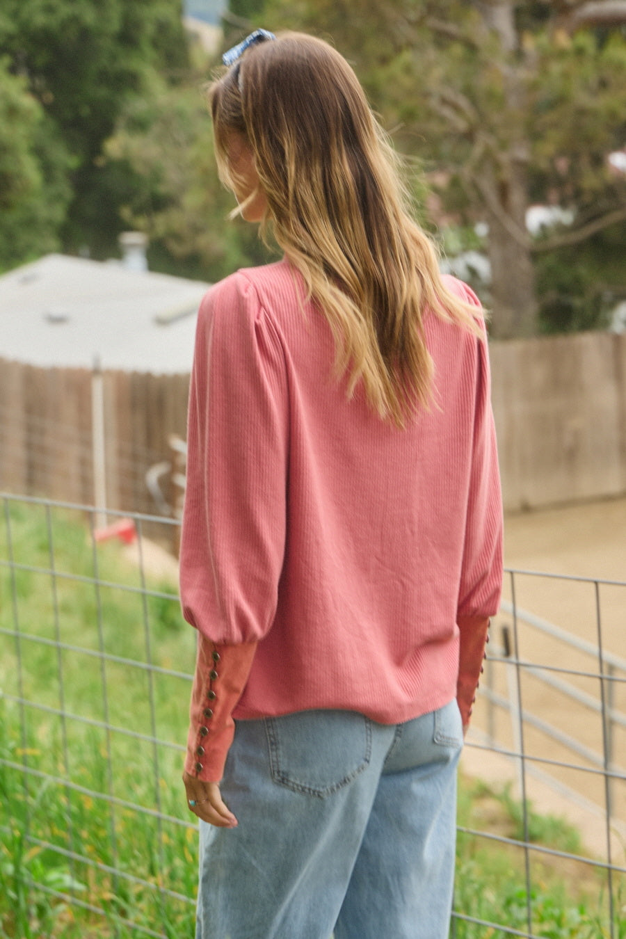 Acid Washed Baby Thermal Top — alternate view 4
