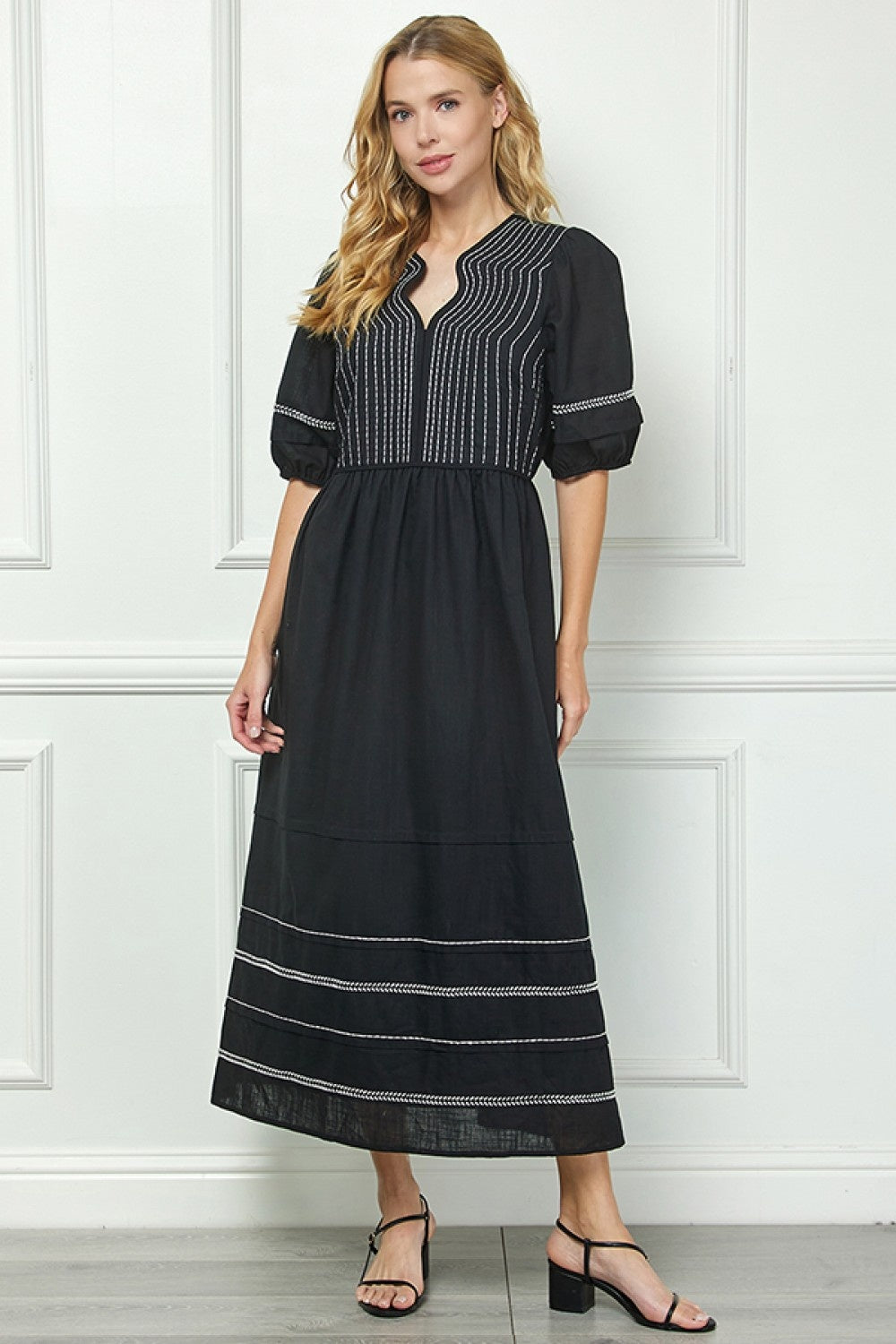Trimmed Midi Dress — alternate view 2