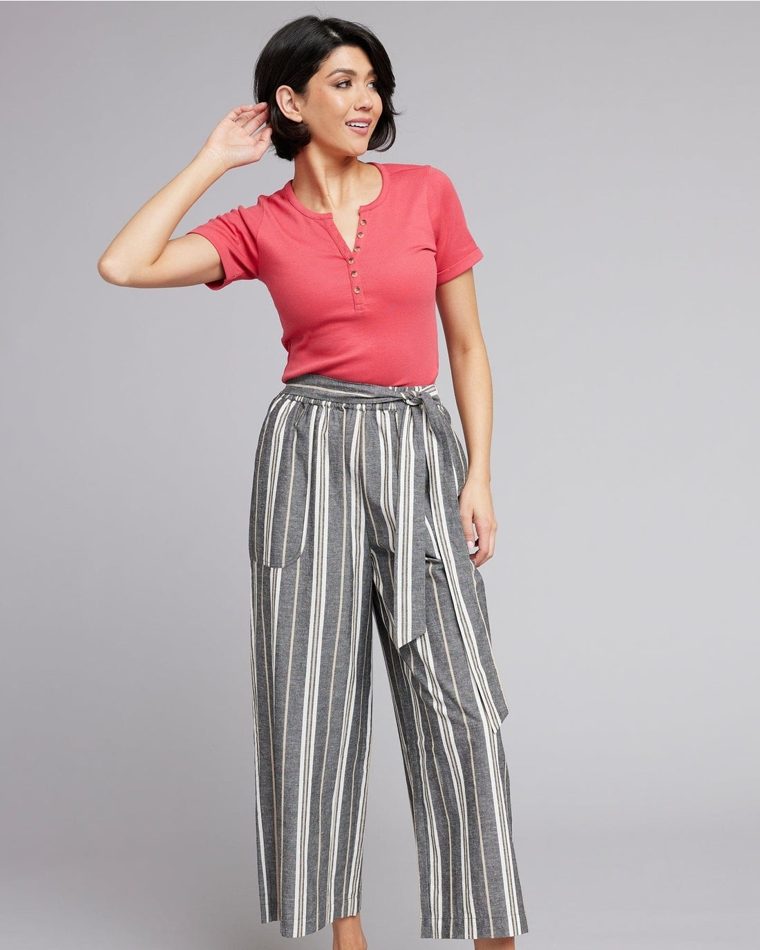 Ellie Tie Pants Ellie Stripe